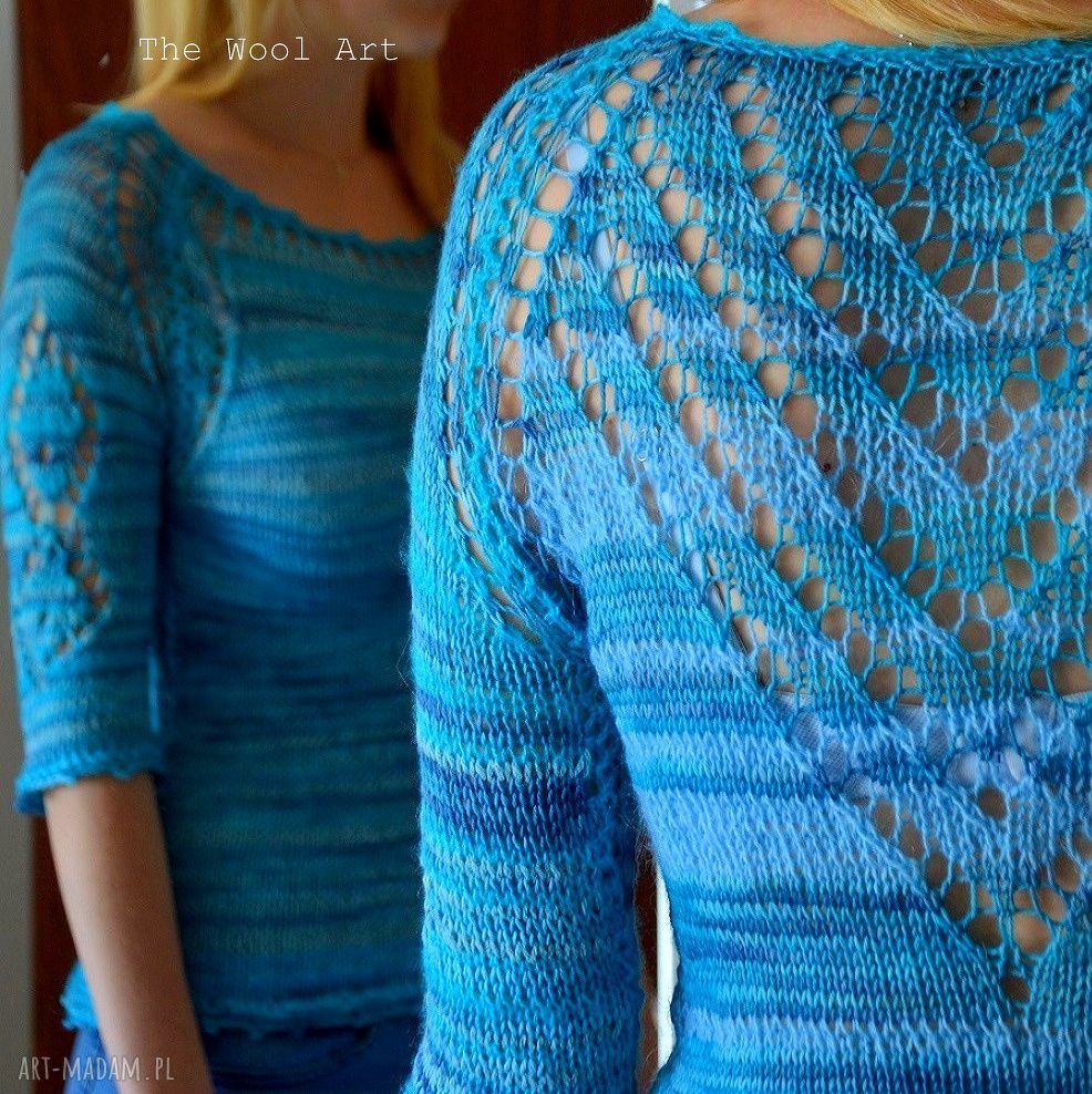 swetry: ażurowy sweterek ZAMÓWIENIE HandMade