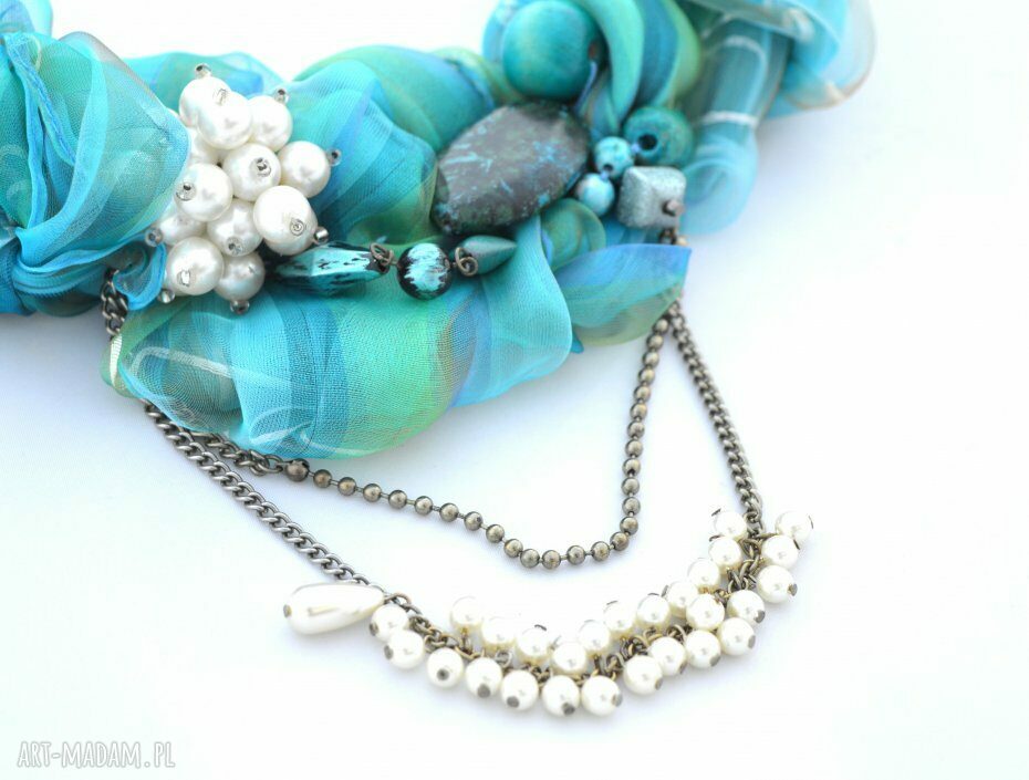AZZURRO naszyjnik handmade