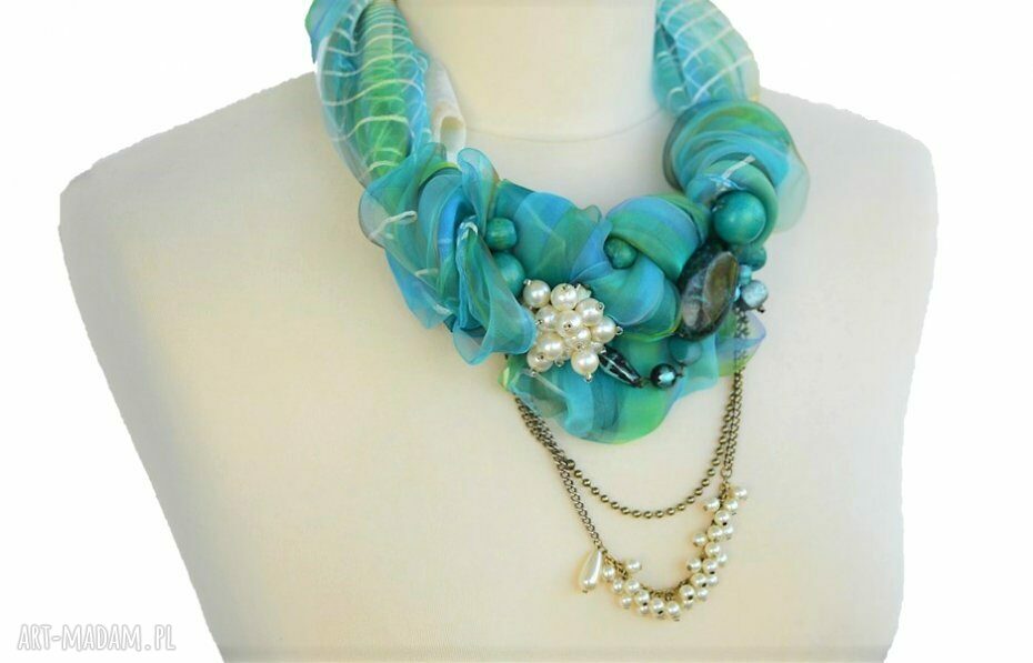AZZURRO naszyjnik handmade