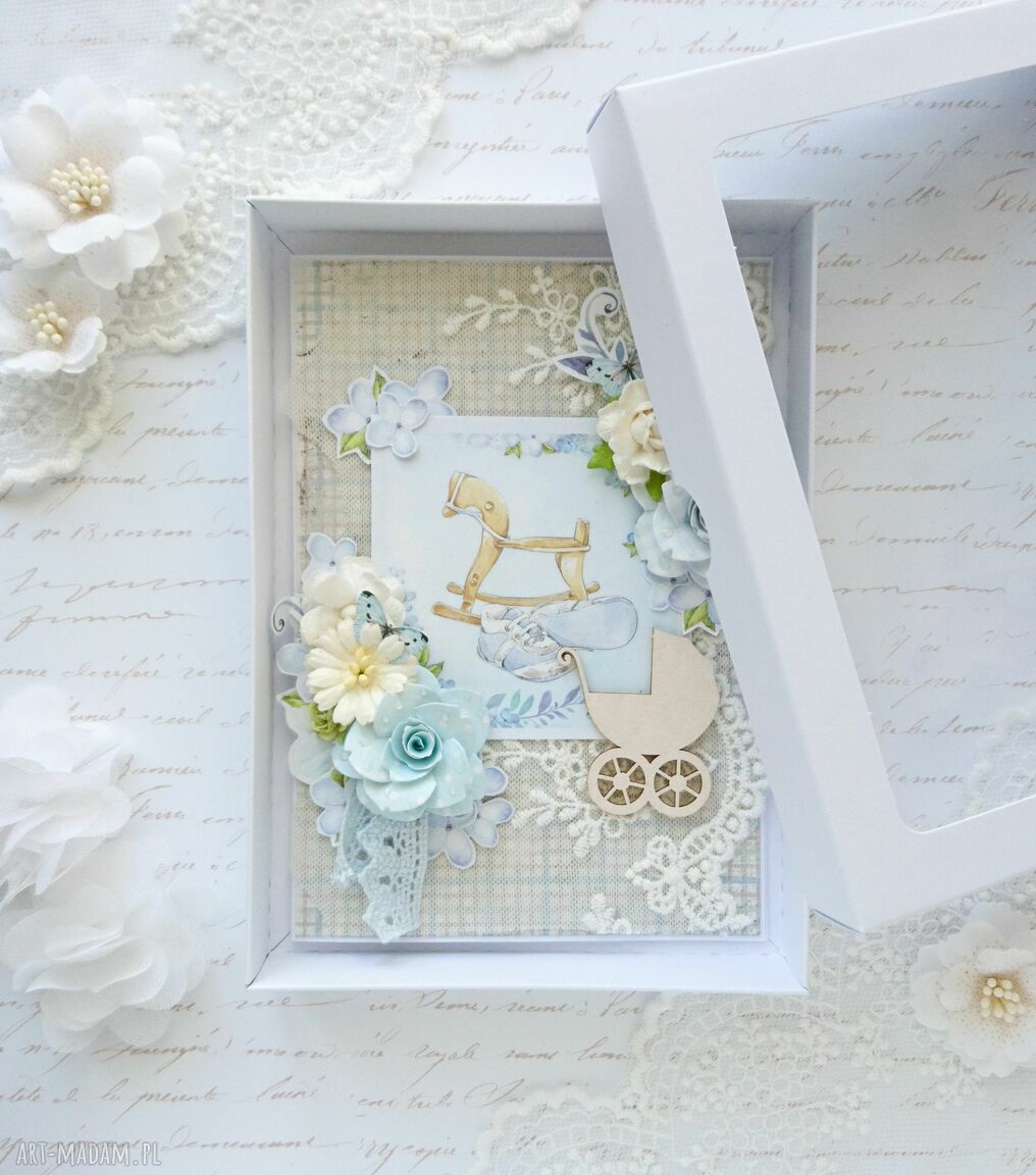 Kartka dziecięca dla dziecka baby shower ręcznie wykonana