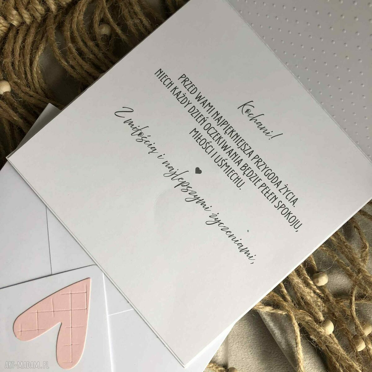 Baby Shower - Oczekiwanie na Maluszka! Kartka z kopertą dla dziewczynki