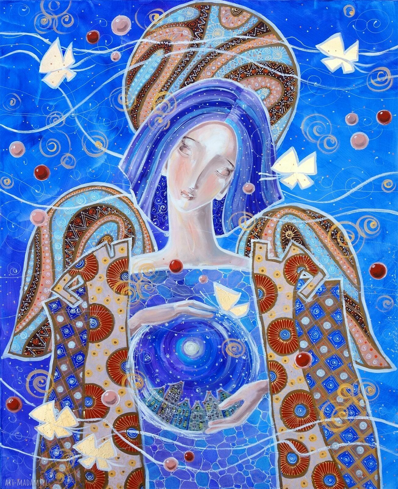 Bajka na dobranoc o złotych motylach - Giclee