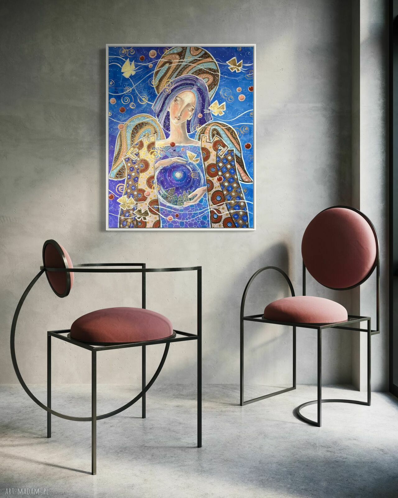 Bajka na dobranoc o złotych motylach - Giclee