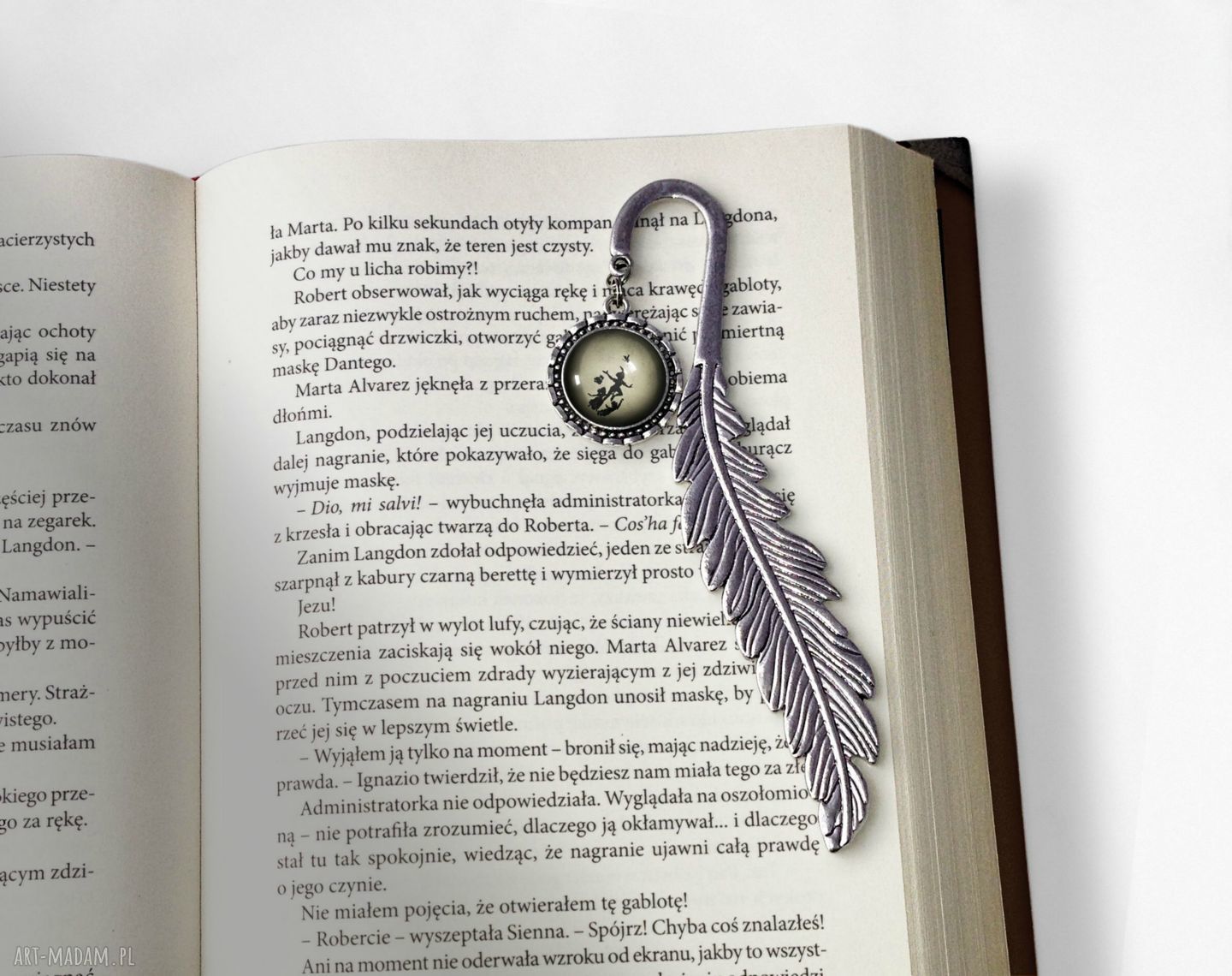 Zakładka książki piotruś pan bajki księżyc duża kształcie