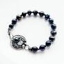 handmade bransoletki elegancka little black pearl - bransoletka