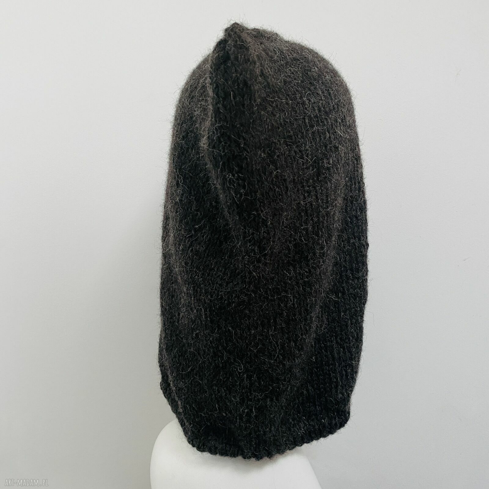 Balaclava-kominiarka z alpaki 100% w kolorze antracyt