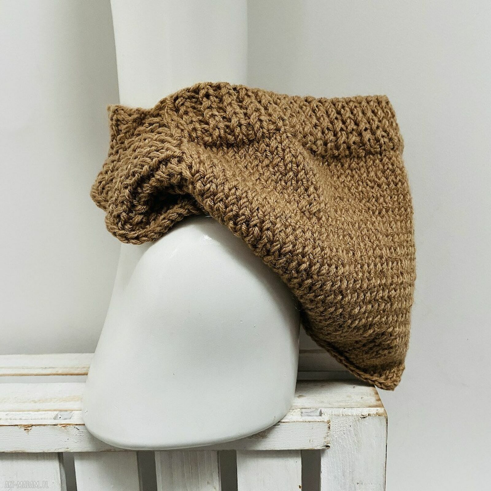 Balaclava kominiarka kaptur zamiast czapki z wełną merino