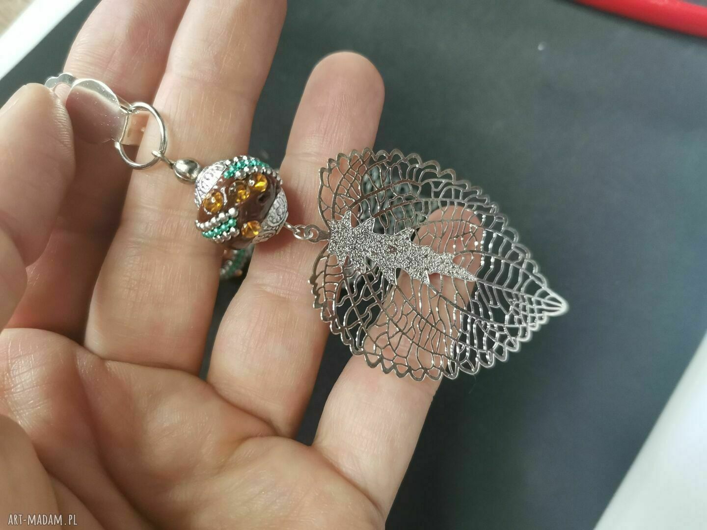 Ręcznie robione klipsy Bali Orient Box X1 - etno boho