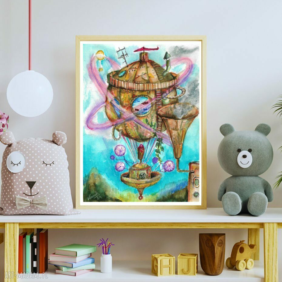 Balon J. Verne'a - Cykl Snów - plakat A3