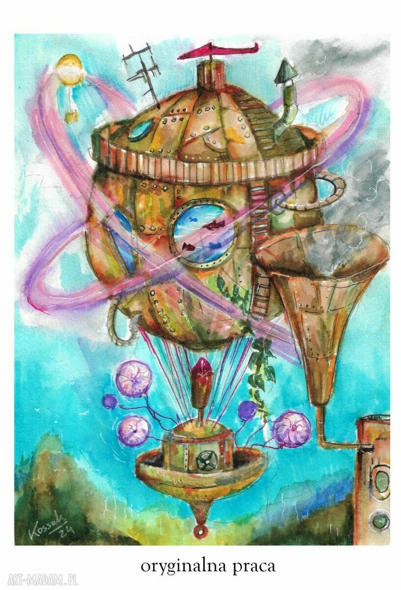 Balon J. Verne'a - Cykl Snów - plakat A3