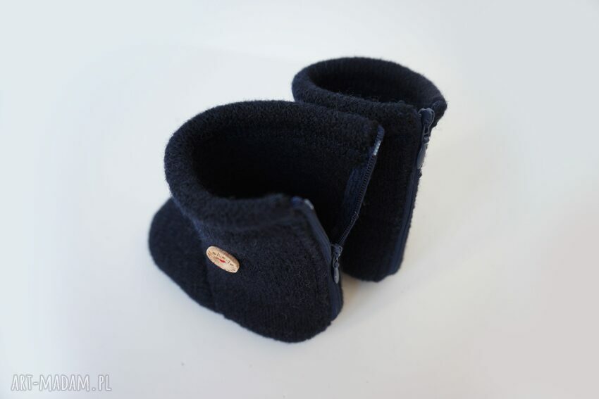 Bambosze hand made / wełna / zapinane na zamek