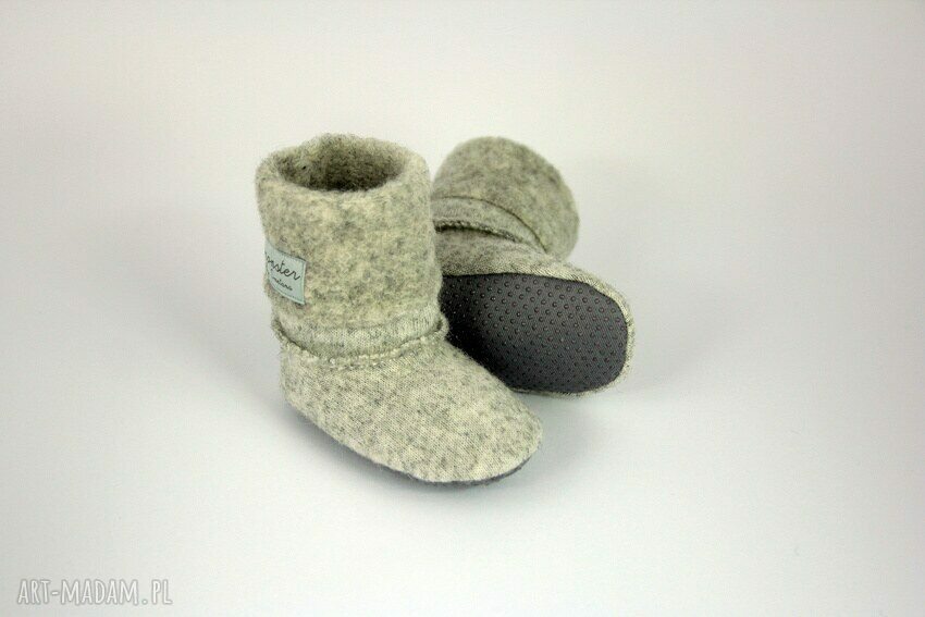 Bambosze / hand made / wełna shetland