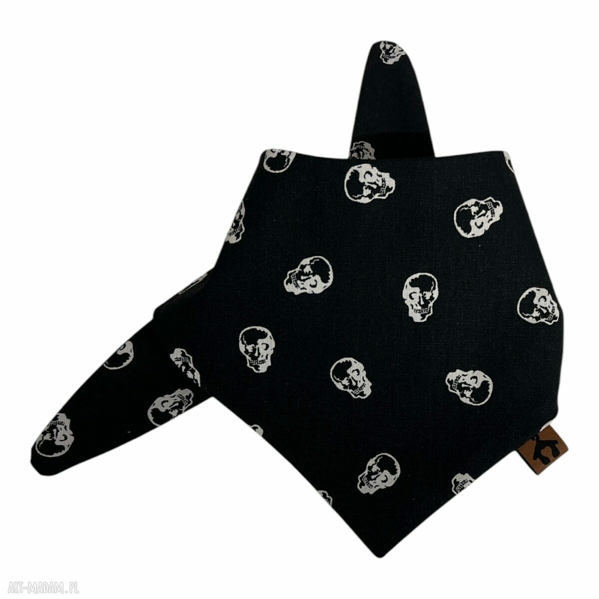 Bandana dla psa Skull Style - rozmiar S w białe czaszki