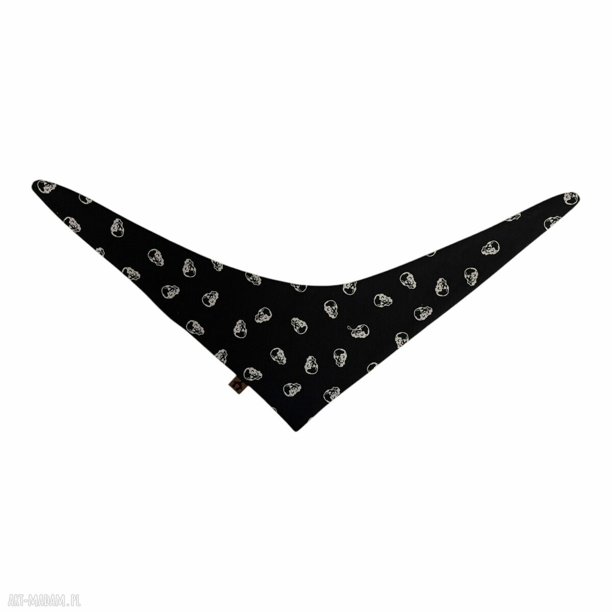 Bandana dla psa Skull Style - rozmiar S w białe czaszki