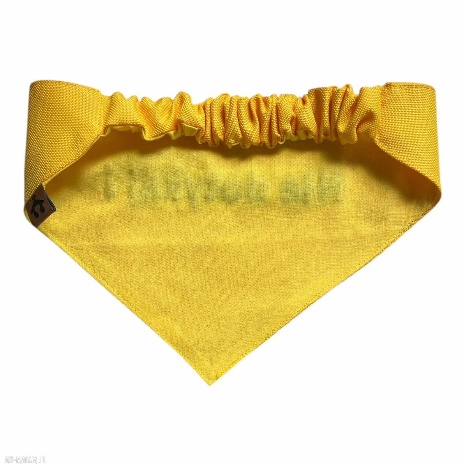 Bandana dla psa 'Nie dotykaj!' na gumce - rozmiar M 41-45 cm