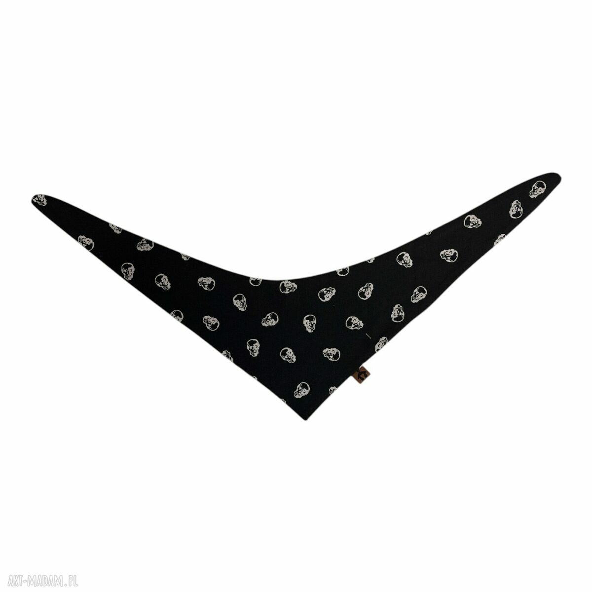 Bandana dla psa Skull Style - rozmiar S w białe czaszki