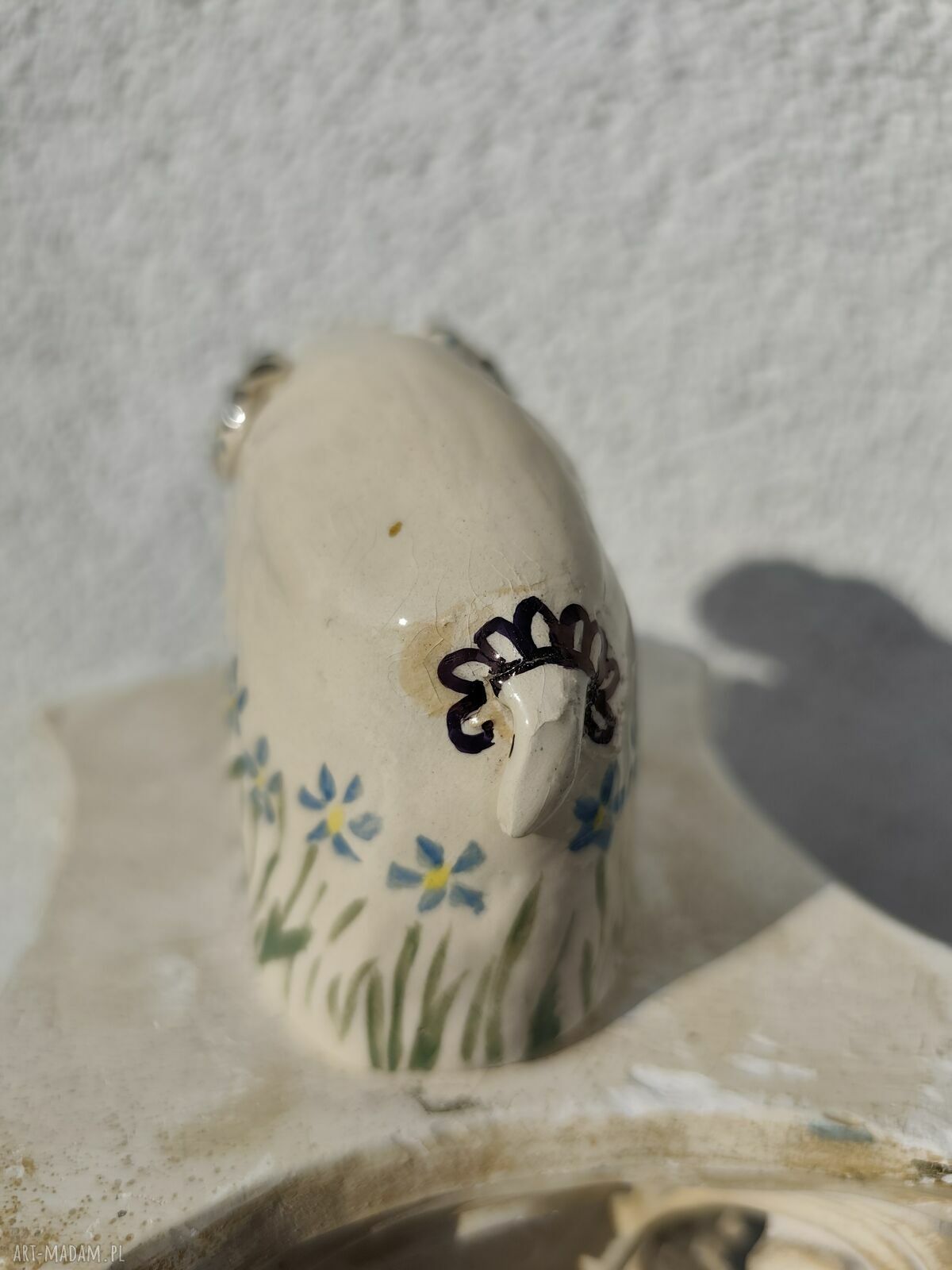 Baranek ceramiczny na Wielkanoc - rękodzieło Wolna Chwila