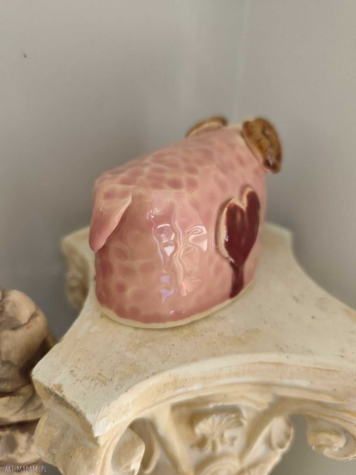 Baran ceramiczny - szkliwiony i dwukrotnie wypalany