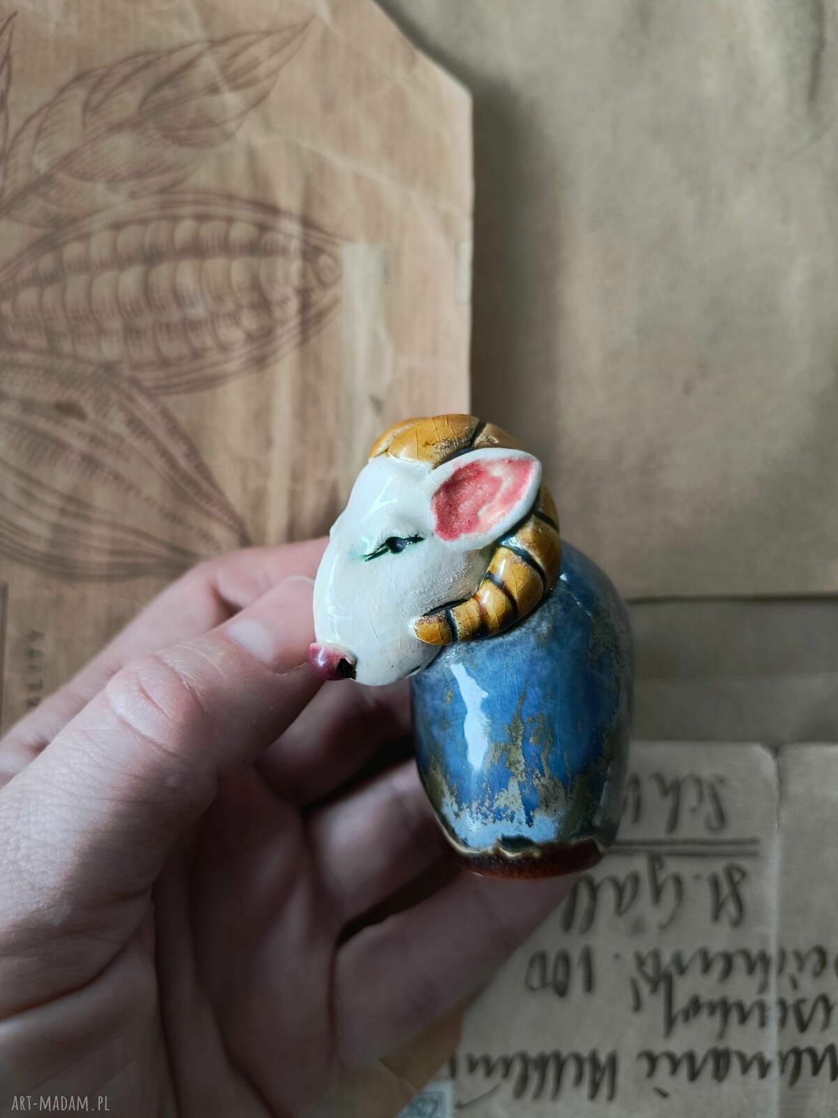 Baran - figurka z ceramiki handmade