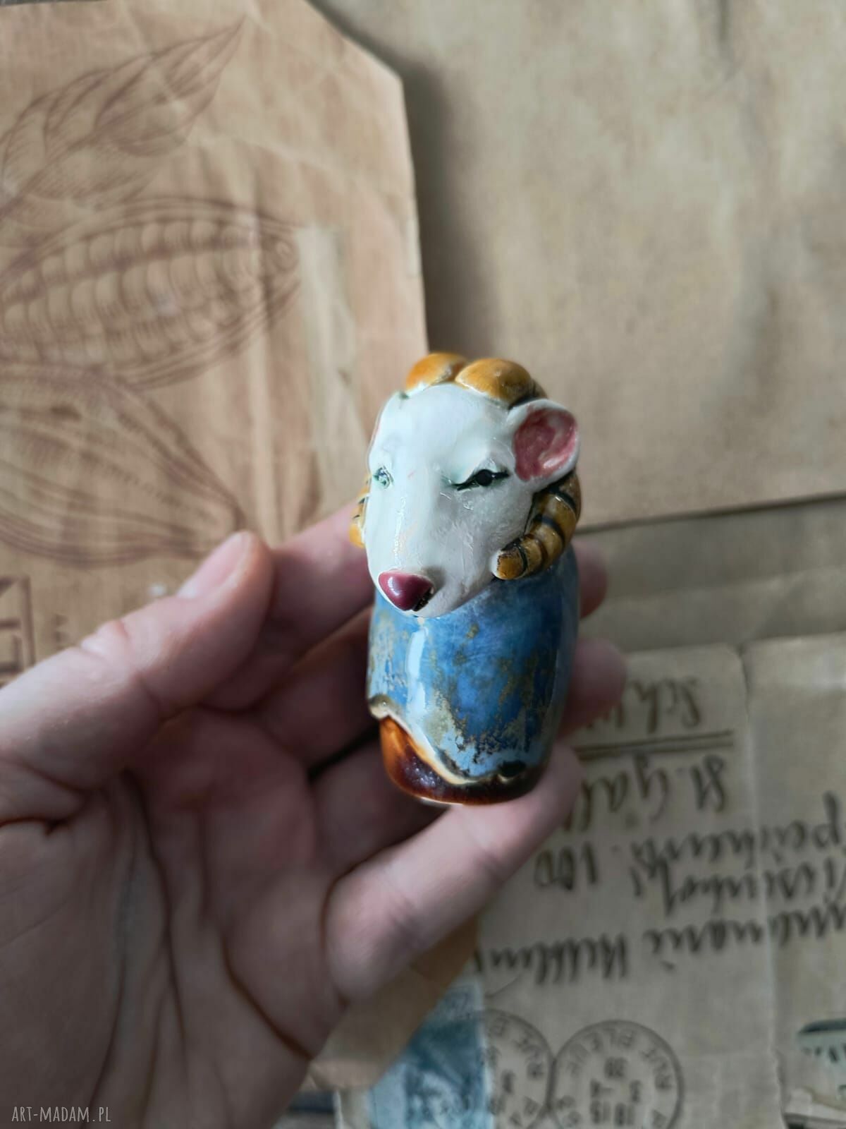 Baran - figurka z ceramiki handmade
