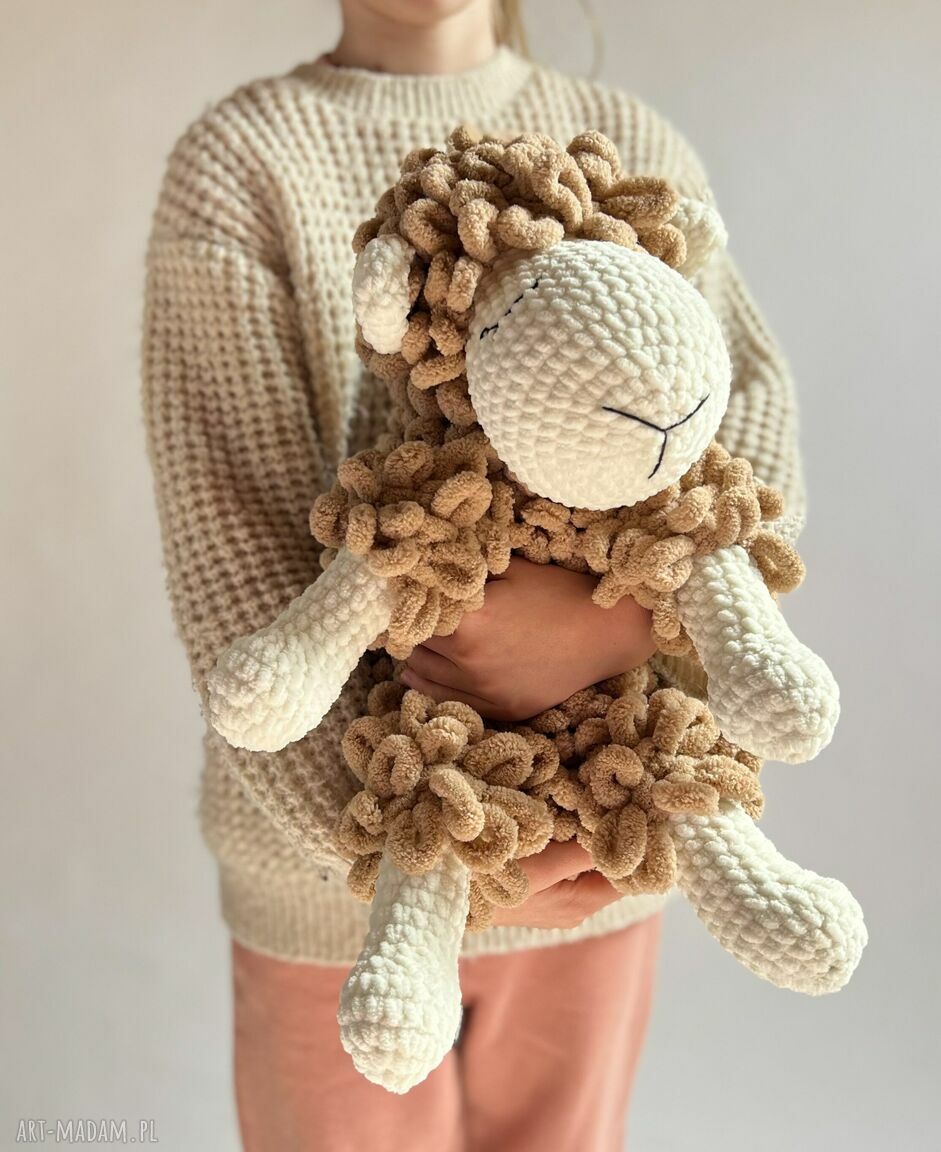 Baranek Bronek do przytulania - miękka przytulanka handmade