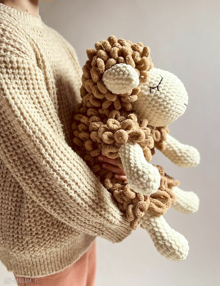 Baranek Bronek do przytulania - miękka przytulanka handmade
