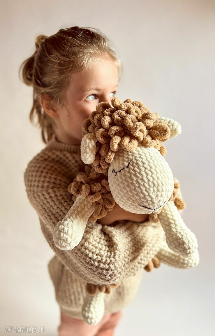 Baranek Bronek do przytulania - miękka przytulanka handmade