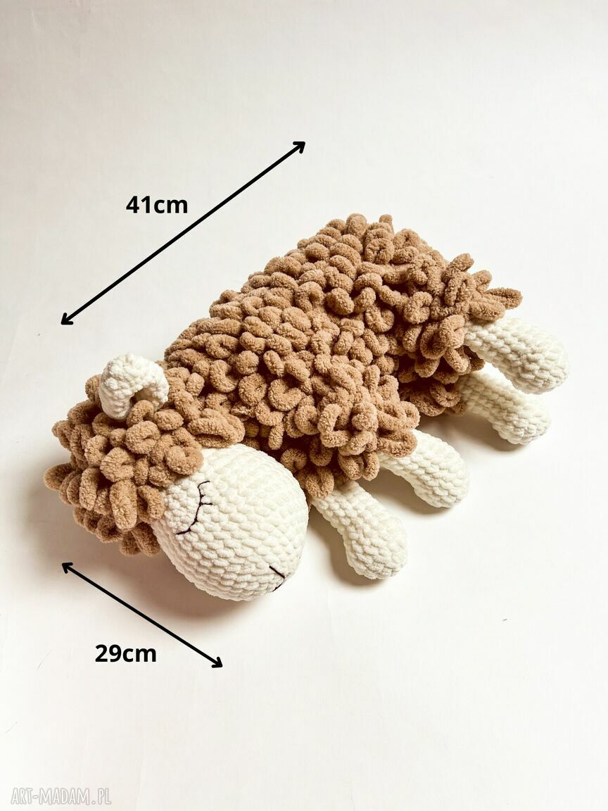 Baranek Bronek do przytulania - miękka przytulanka handmade