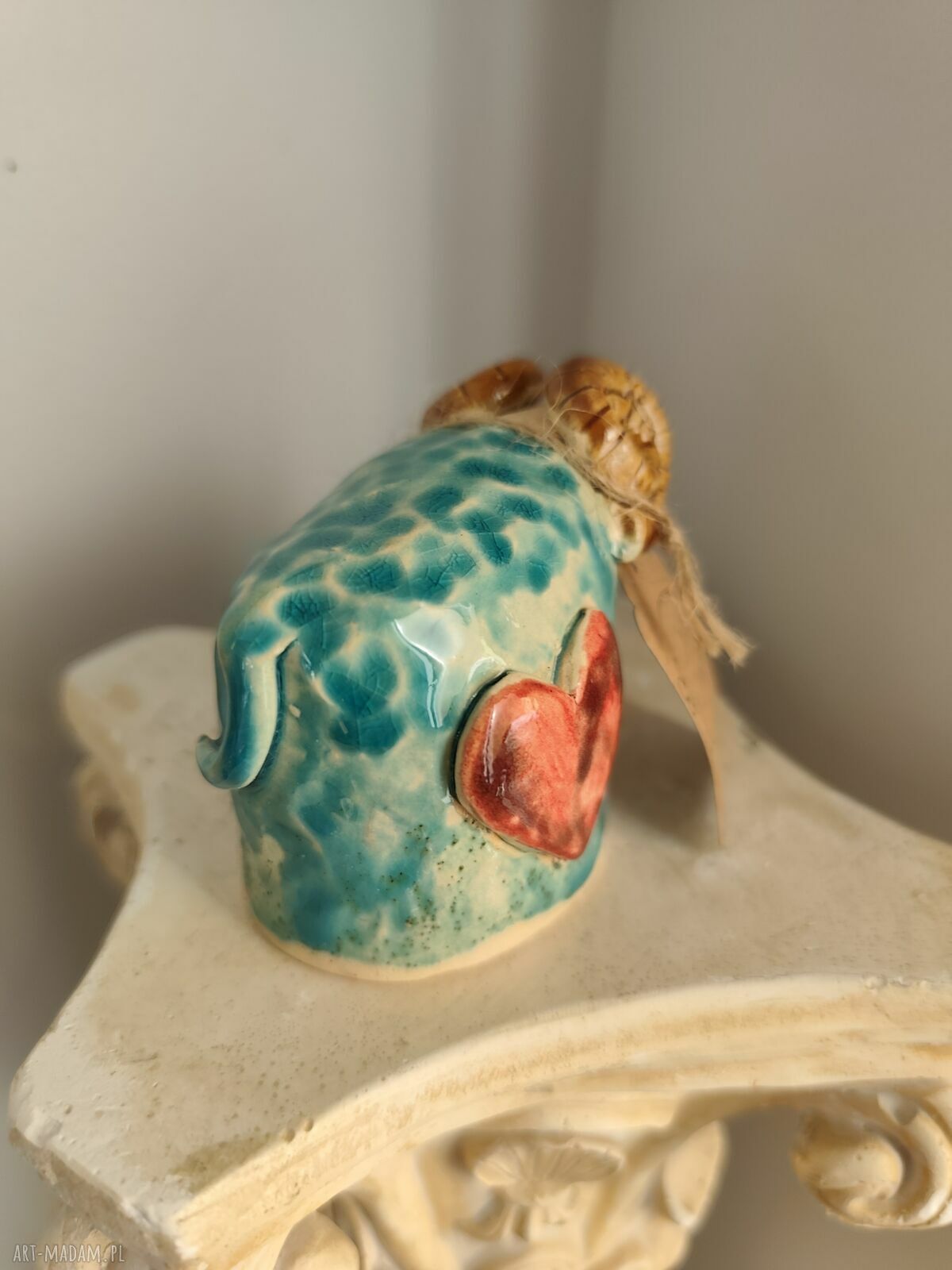 Ręcznie robiony baranek ceramiczny na Wielkanoc - Wolna Chwila