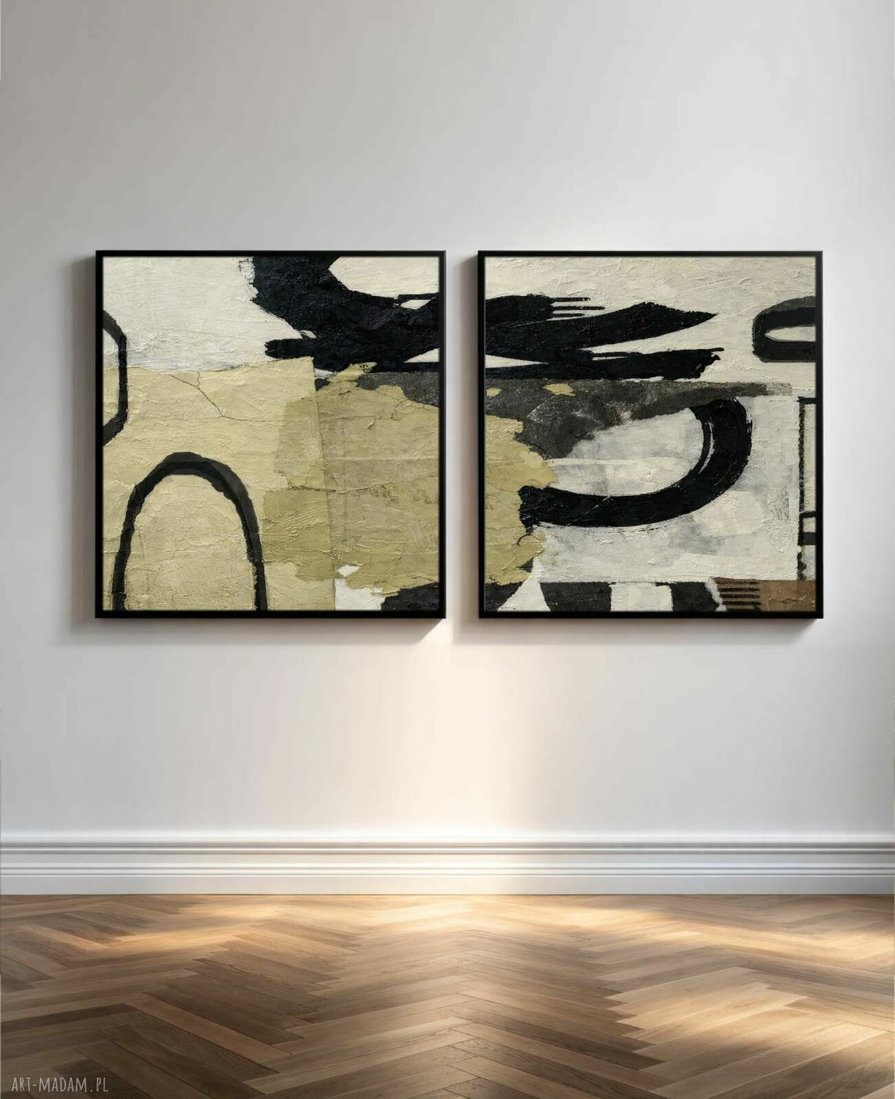 Bardzo duży obraz na ścianę 120x240 cm - strukturalna abstrakcja Art and Texture