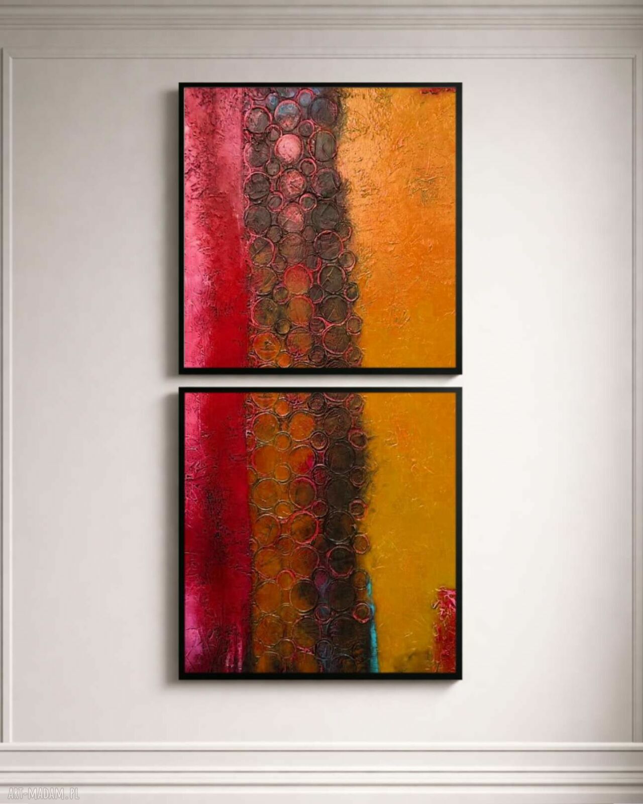 Duży obraz strukturalny 120x240 cm na antresolę i wysoką ścianę