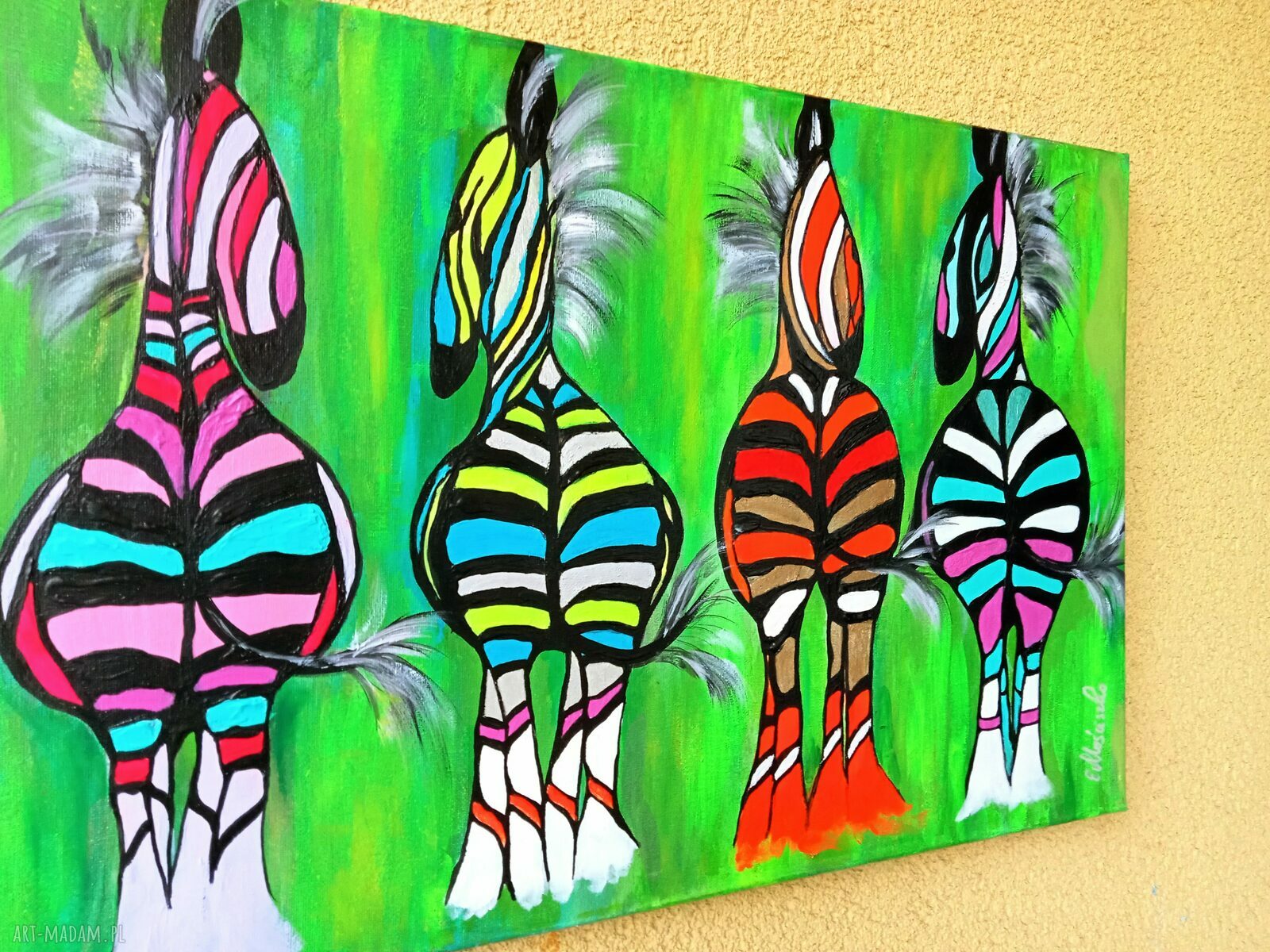 Barwy miłości 39 - ręcznie malowany obraz akrylowy 60x40