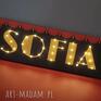 handmade lampy napis led neon twoje imię personalizowany prezent urodziny roczek narodziny obraz dekoracja filmowa
