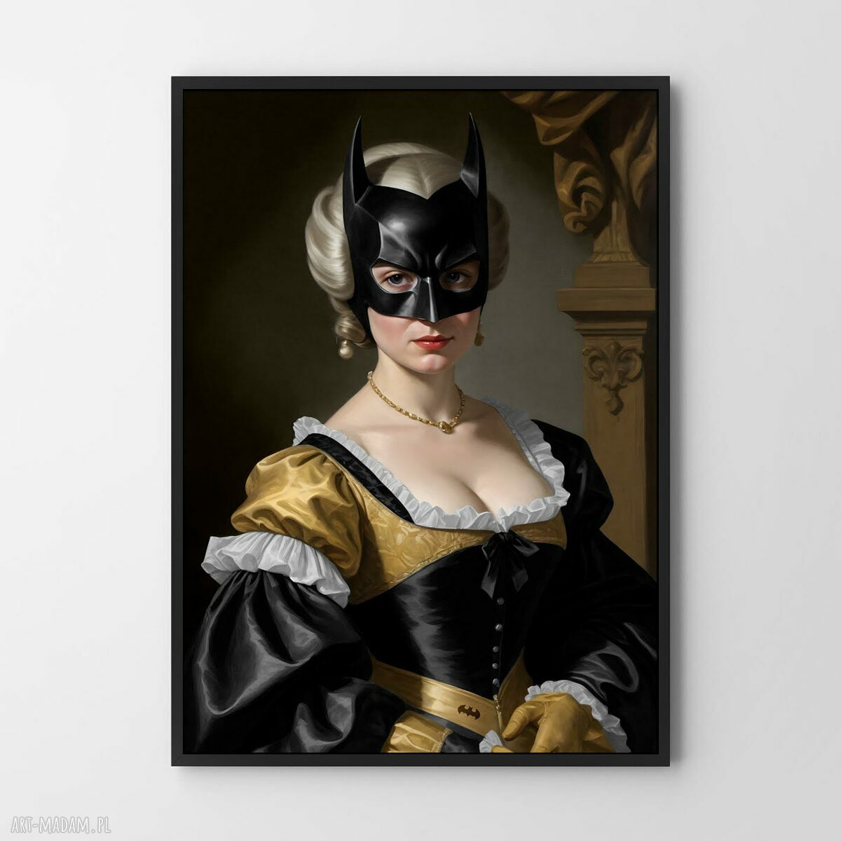 Plakat Batwoman 50x70 cm - portret kobiety i dziewczyny w stylu sztuki