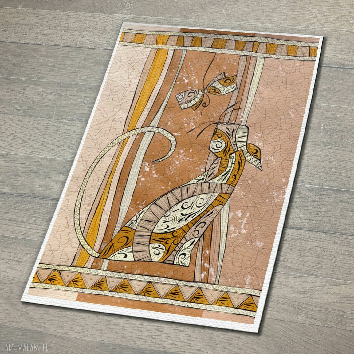 Kolorowy plakat z kotami „Baw się sam” - seria KOTY
