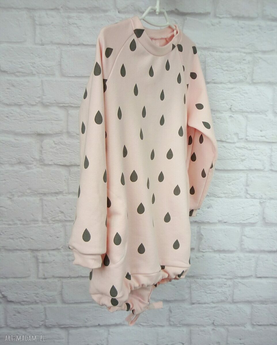 ubranka: Sukienka dla dziewczynki 86 98 krople2 HandMade
