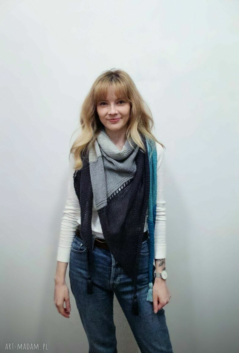 dodatki: Bawełniana chusta Ręcznie wykonane