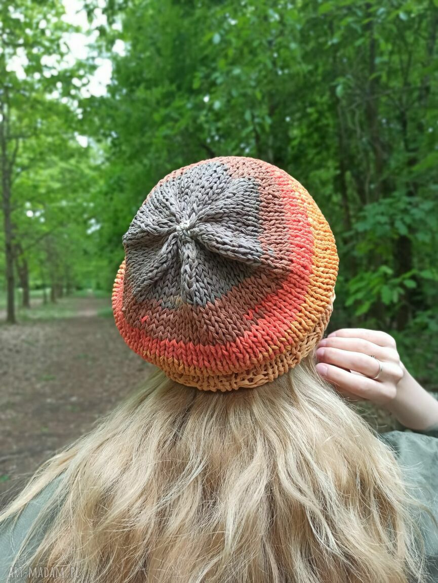 czapki: Bawełniana czapka ręcznie robione