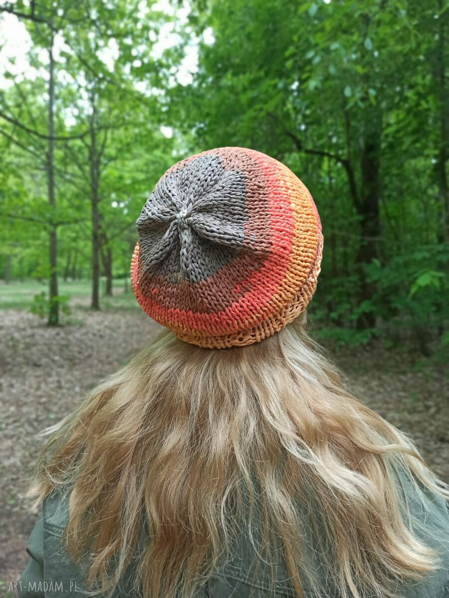 czapki: Bawełniana czapka ręcznie robione