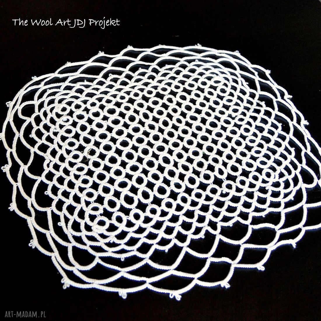 podkładki: frywolitkowa serwetka Ręczne wykonanie