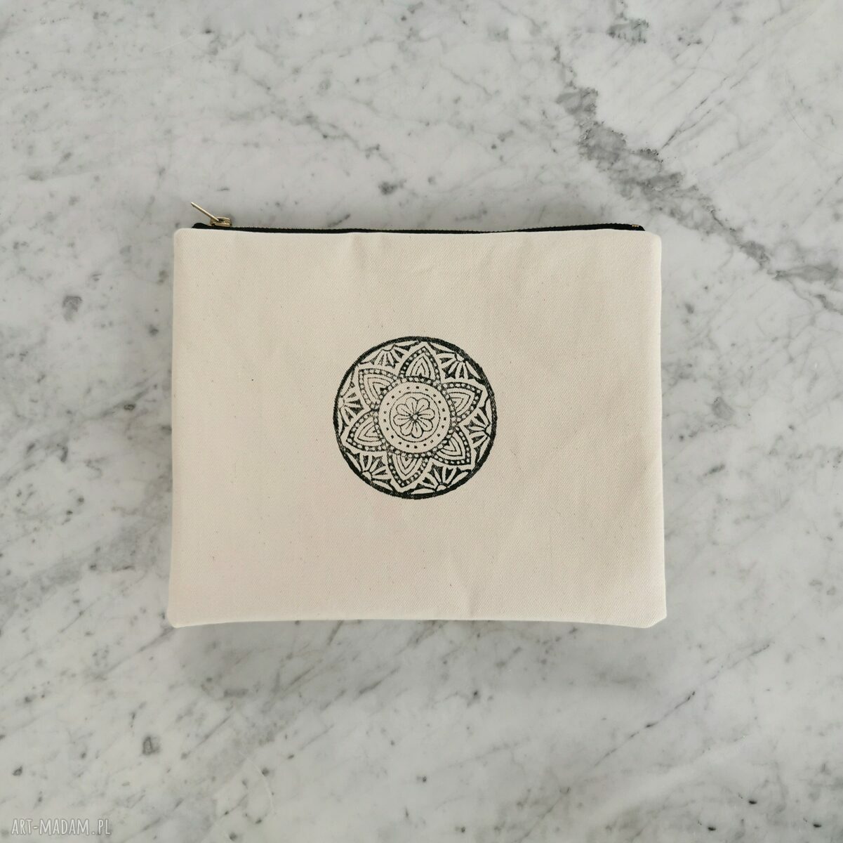 Kosmetyczka bawełniana etui organizer wzór - mandala