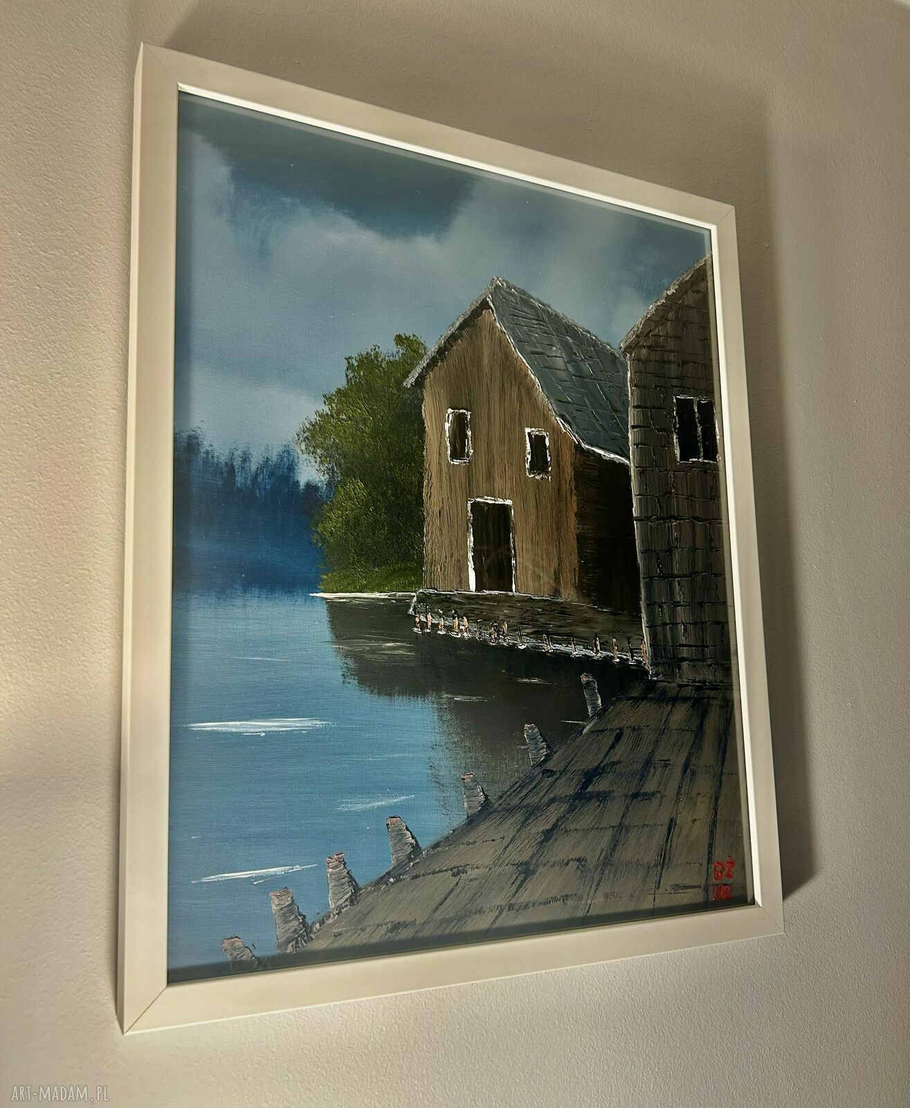 Oryginalny obraz olejny na płótnie 40x50 cm z ramą