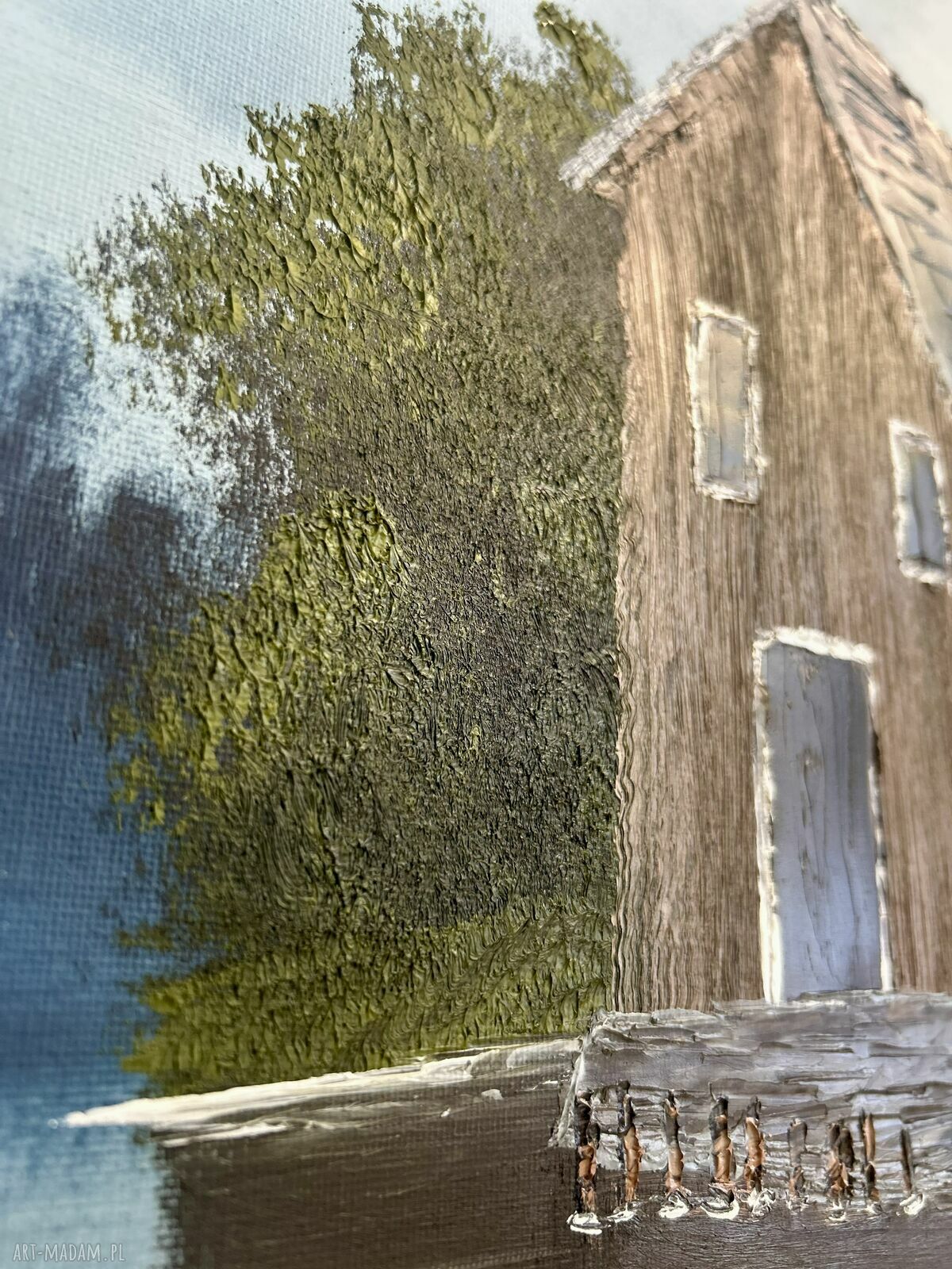 Oryginalny obraz olejny na płótnie 40x50 cm z ramą
