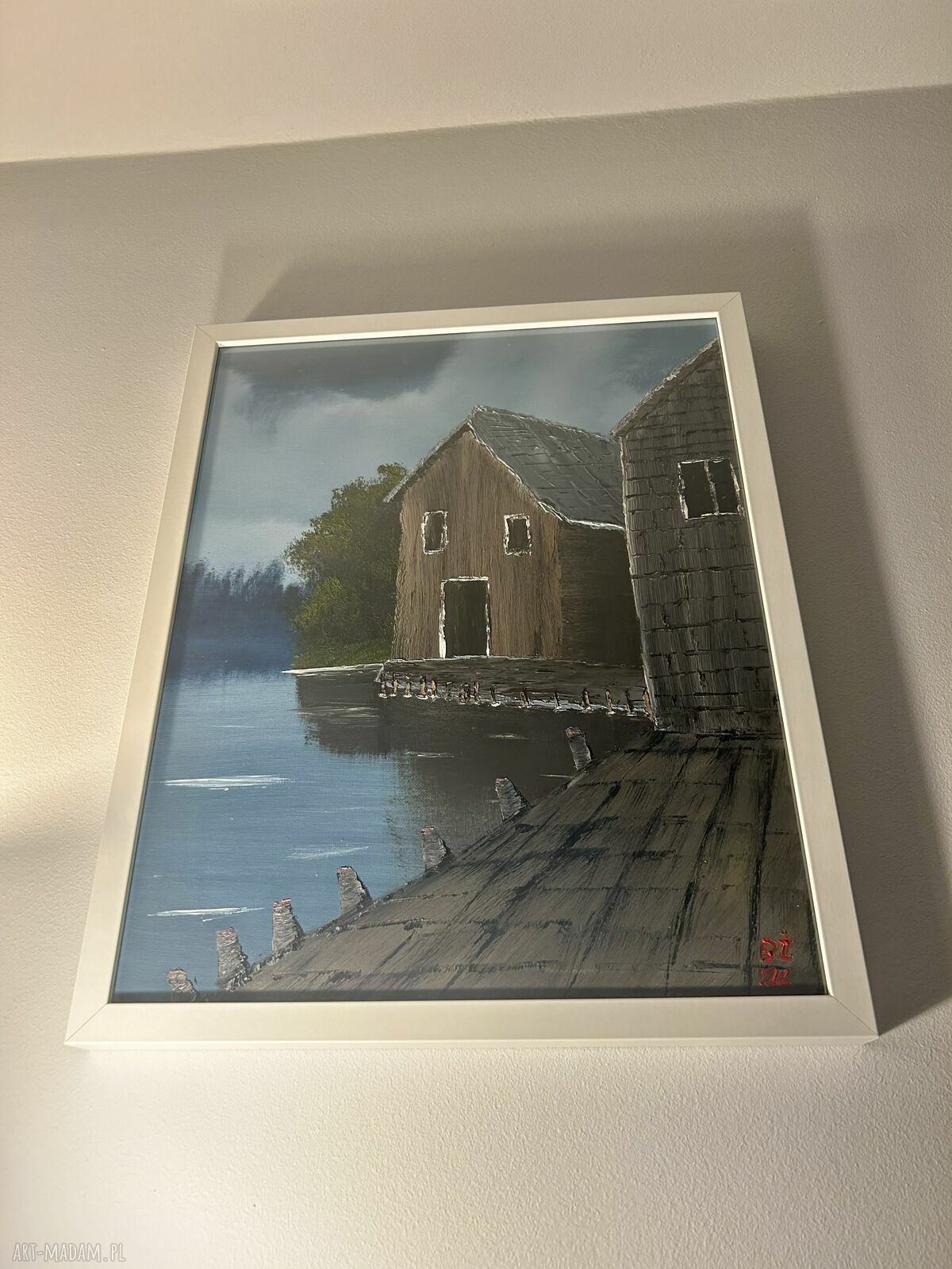 Oryginalny obraz olejny na płótnie 40x50 cm z ramą