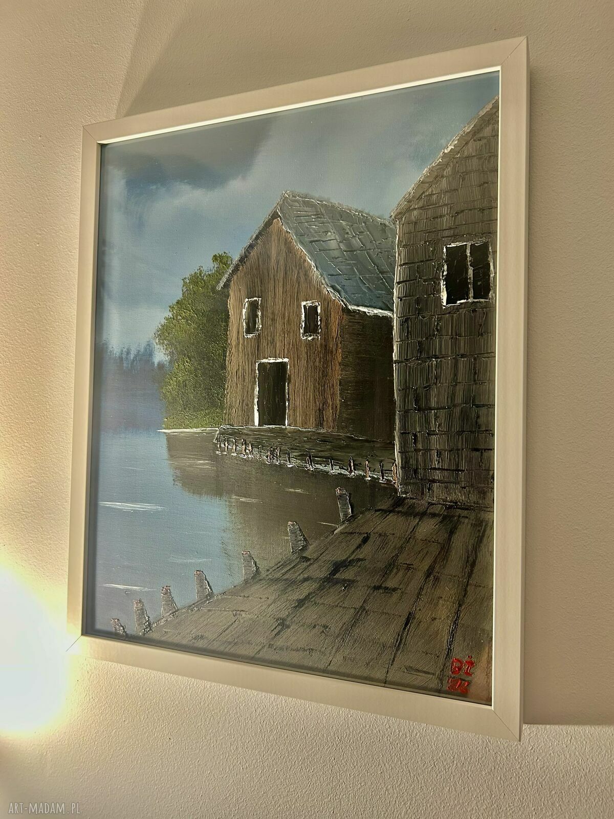 Oryginalny obraz olejny na płótnie 40x50 cm z ramą