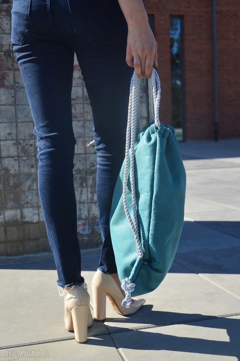 BBAG Ocean Blue plecak worek z ekoskóry