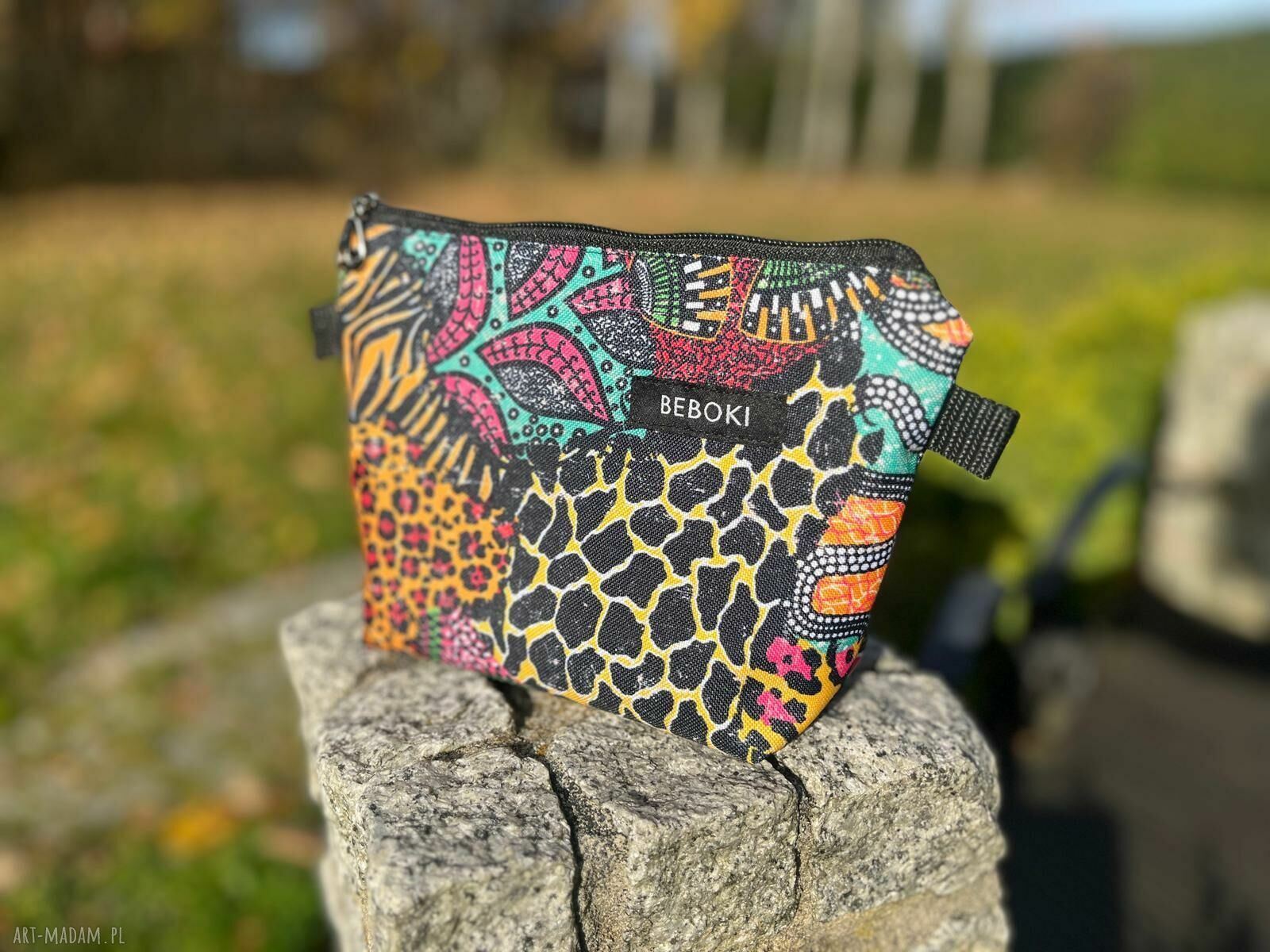 Kosmetyczka BEBOKI „Africa” - rozmiar M 22x15x7 cm