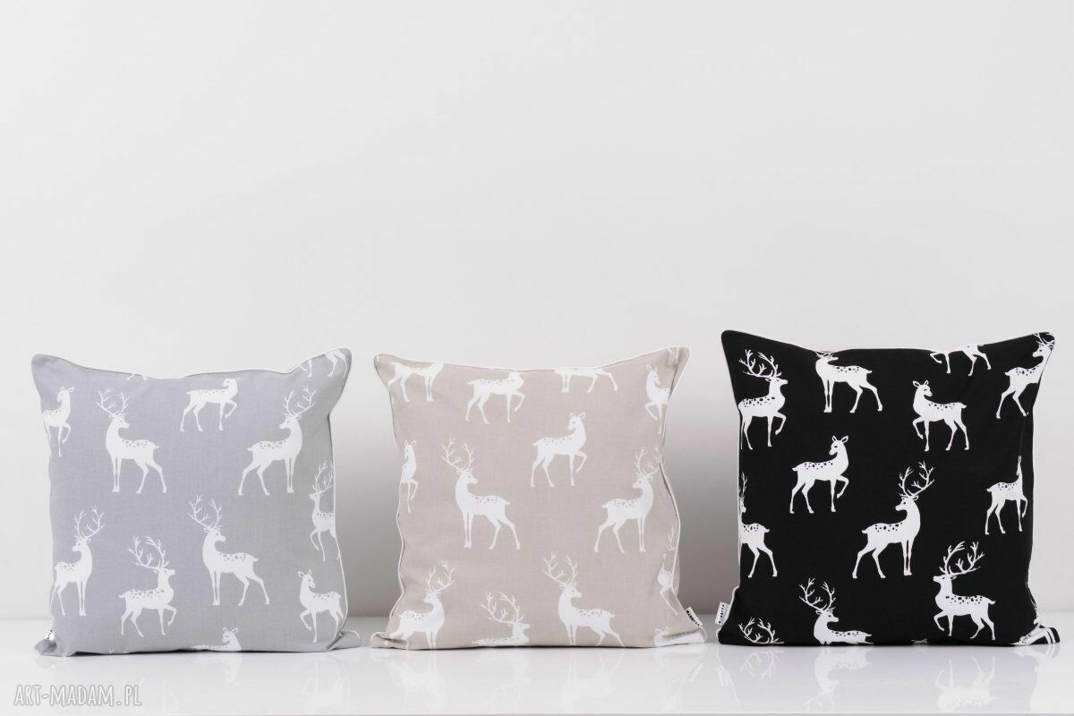 Poduszka Beige Deer 50x50cm od majunto