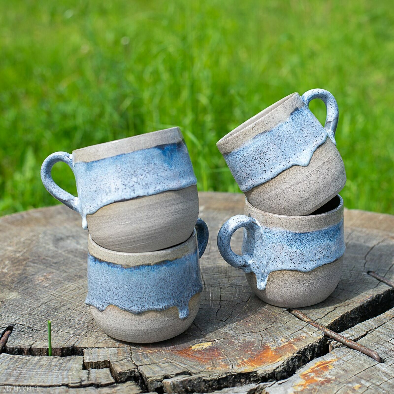 Kubki betonki „Mroźny świt” - zestaw 2 szt. ok. 520-540 ml