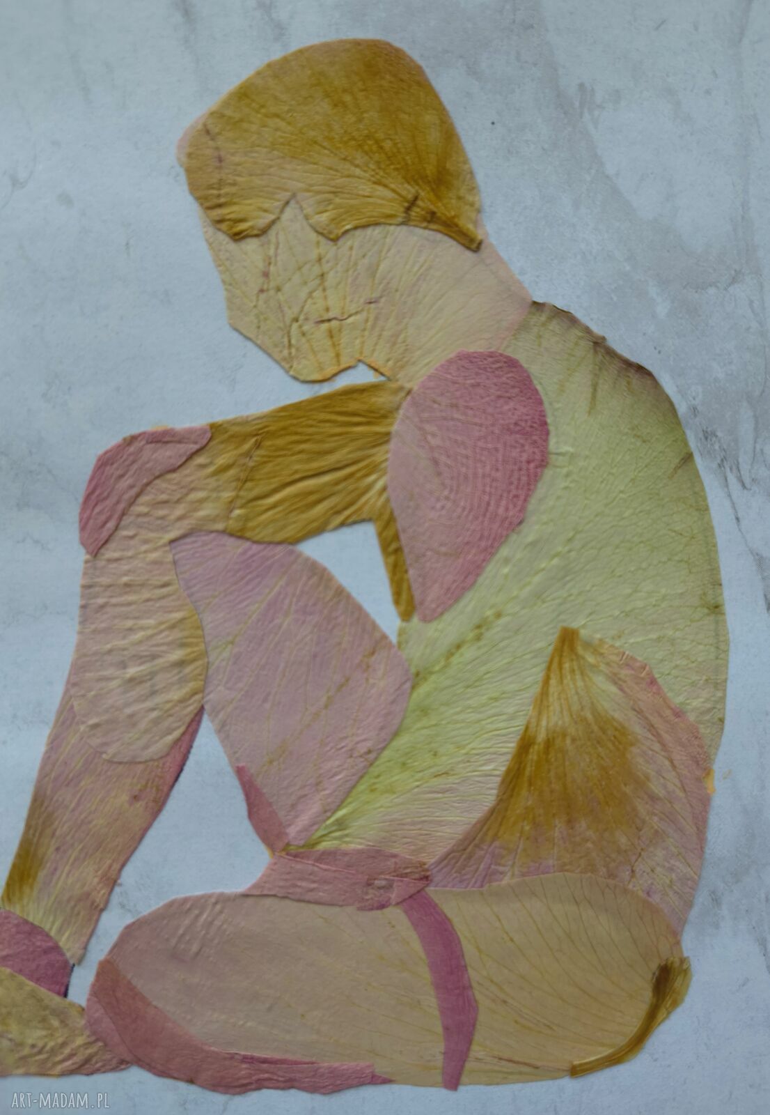 Between Us - obraz botaniczny z prawdziwych suszonych kwiatów 30x21 cm